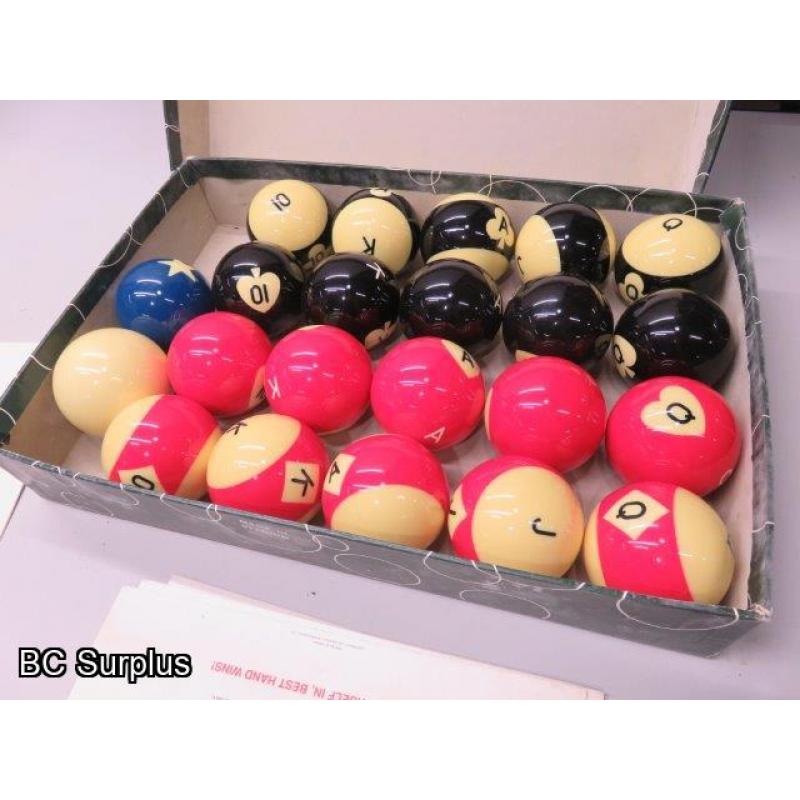 T-711: Belgium Card Ball Pool Ball Set