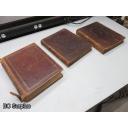T-712: Vintage Leather Bound Books – 3 Items